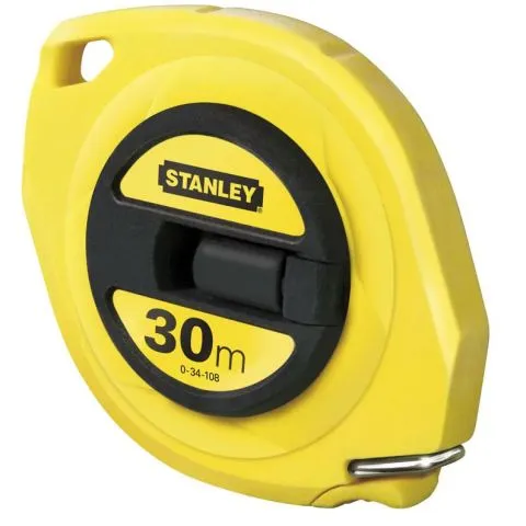 Sänkt pris 0-34-108 STANLEY Mätband stål, stängd rulle, 30 meter